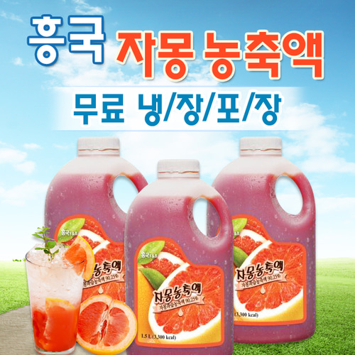 흥국에프엔비 자몽 농축액 1.5L (냉장)